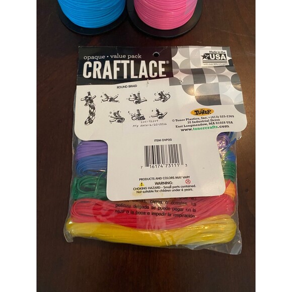 Creatology CraftLace lanyard plastic string lacing cord lot - Picture 2 of 5